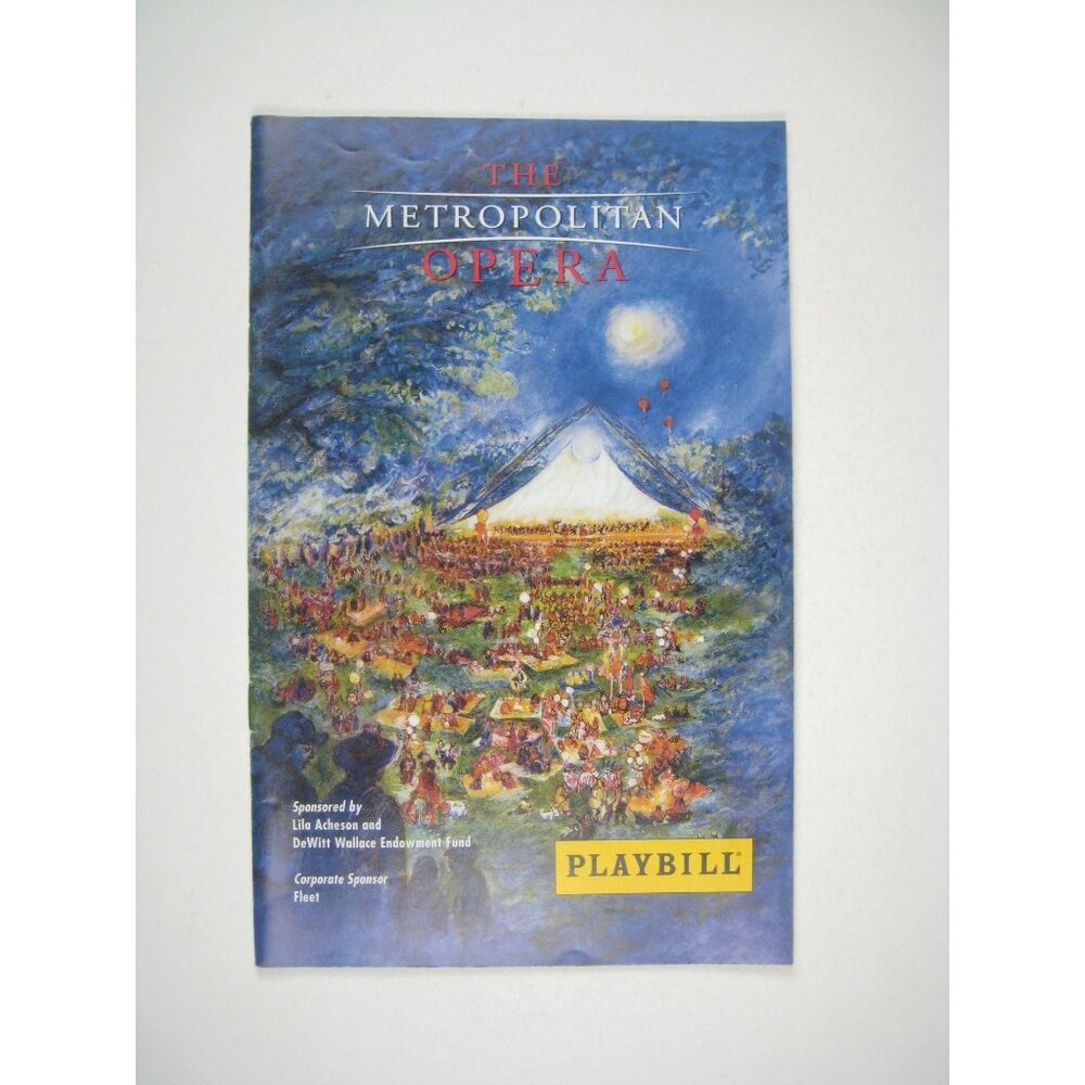 Metropolitan Opera Playbill 2003 Turandot Lucia Di Lammermoor Edoardo Muller